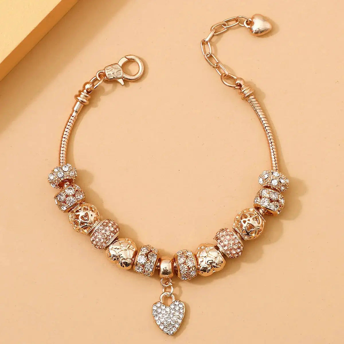 Women's Fashion Panjiadorado Element Heart Love Bracelet For Dating Travel Parties Festivals Gift
