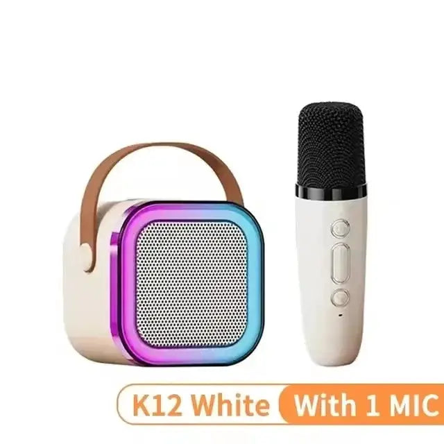 SoundPulse K12 Karaoke Machine Portable Bluetooth Speaker With One Or Two Wireless Microphones For Family Fun