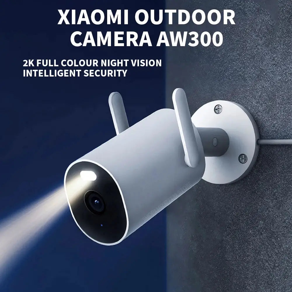 Xiaomi Mijia AW300 outdoor camera, 2K full-color night vision, wall-mounted IP surveillance camera