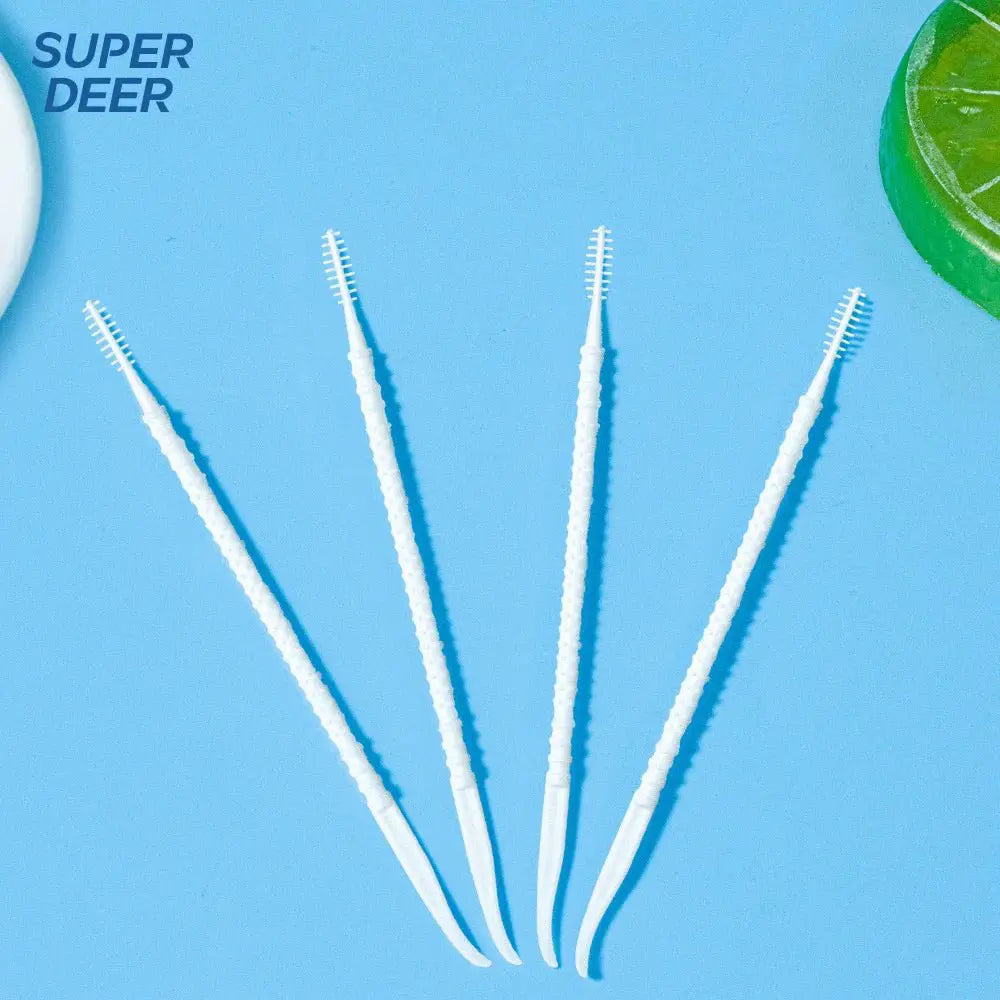 300 PCs Boxed Toothpick Brush Plastic Toothpick Disposable Household Interdental Brush Teeth Picking Dental Floss - Simples Market