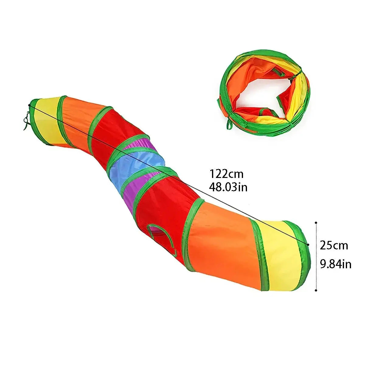 Foldable Cat Tunnel Interactive Toy for Cats Kittens Puppies Rabbits
