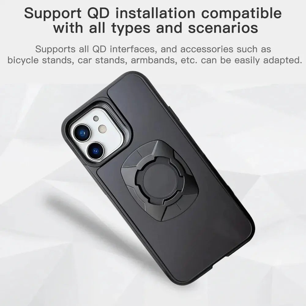 Twsit Quick Lock Phone Case Holder for Motorcycle and Bicycle Quad System Mount for iPhone 14 15 16 Pro Max