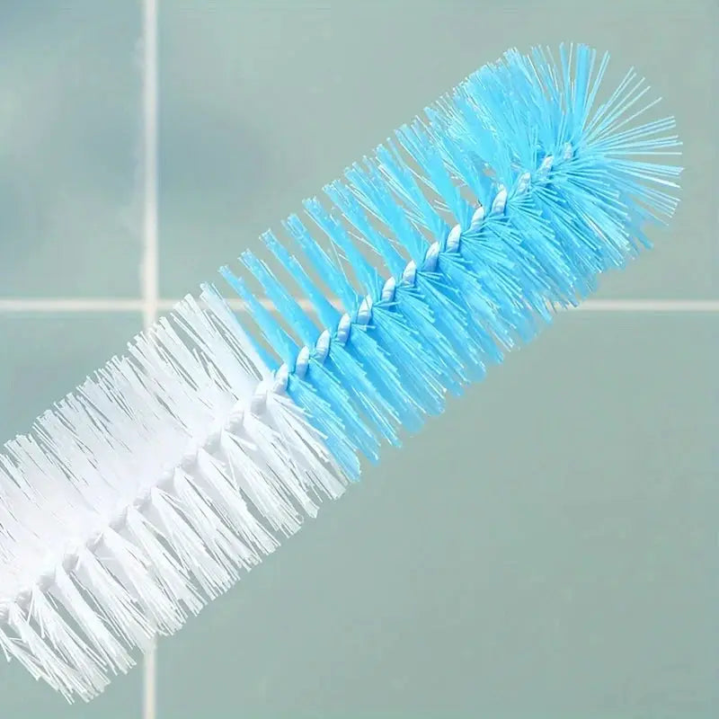 Long-handled cup brush from Simples Market with blue bristles for cleaning glass bottles and cups