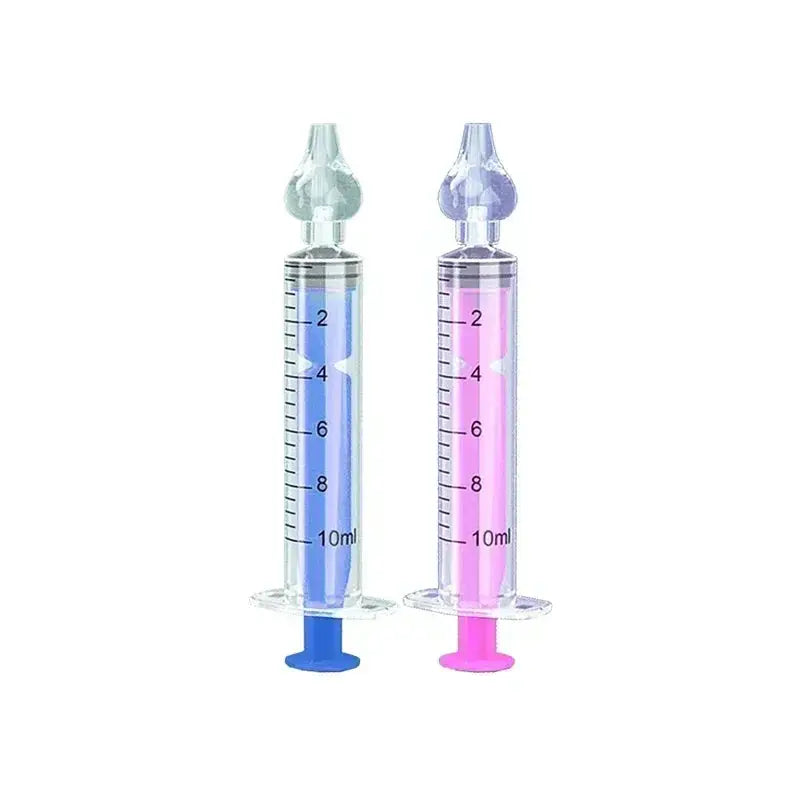Dual Capacity 10Ml 20Ml Baby Nasal Aspirator Syringe Nose Cleaner Rhinitis Nasal Washer Irrigator Needle For Children