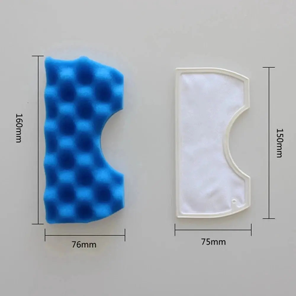 Simples Market blue sponge filter and white dust HEPA filter for Samsung vacuums, 2-piece set