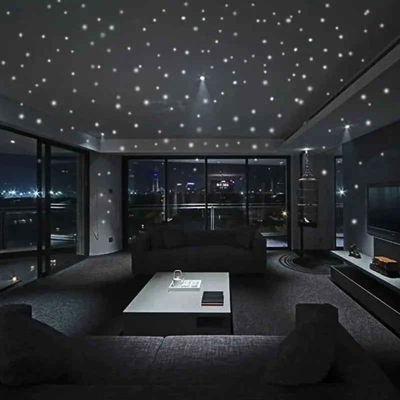 407 Pcs Luminous Wall Stickers Glow In The Dark Star Decor Kids Room