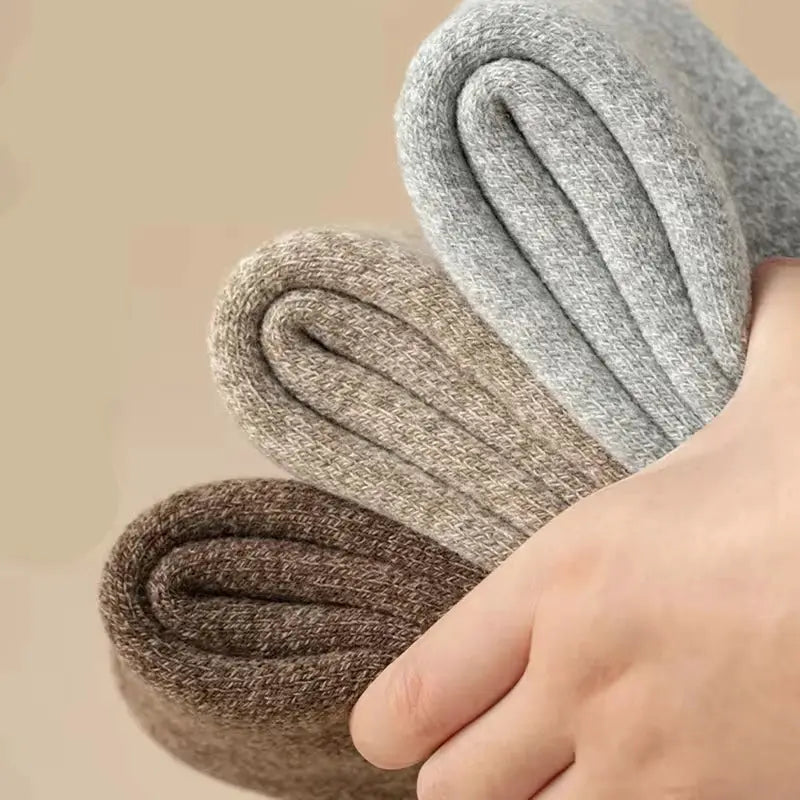 CozyNest Women Boot Socks Set Of 3 Pairs Thick Thermal Winter Cotton Warmth For Outdoor Wear