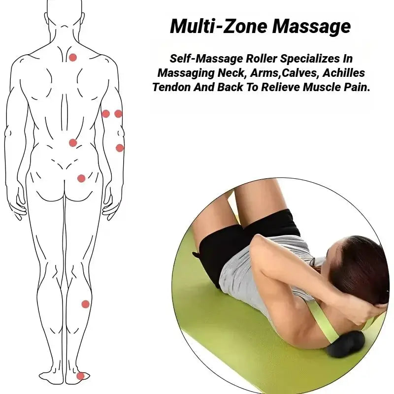Yoga Peanut Massage Balls Lacrosse Ball Set For Fascia Release Deep Tissue Muscle Relaxation Pain Relief EPP Foam Block