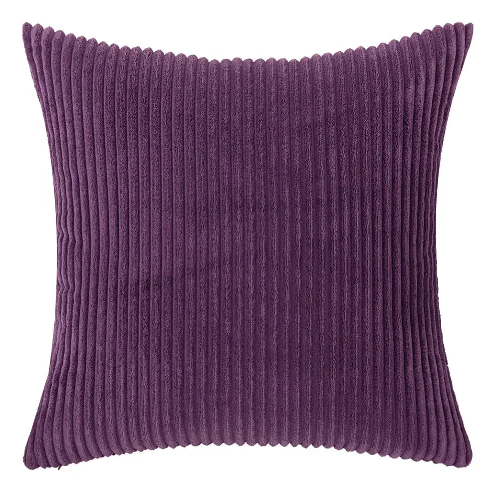 Lilac pink corduroy pillow cover for sofa, modern decor cushion