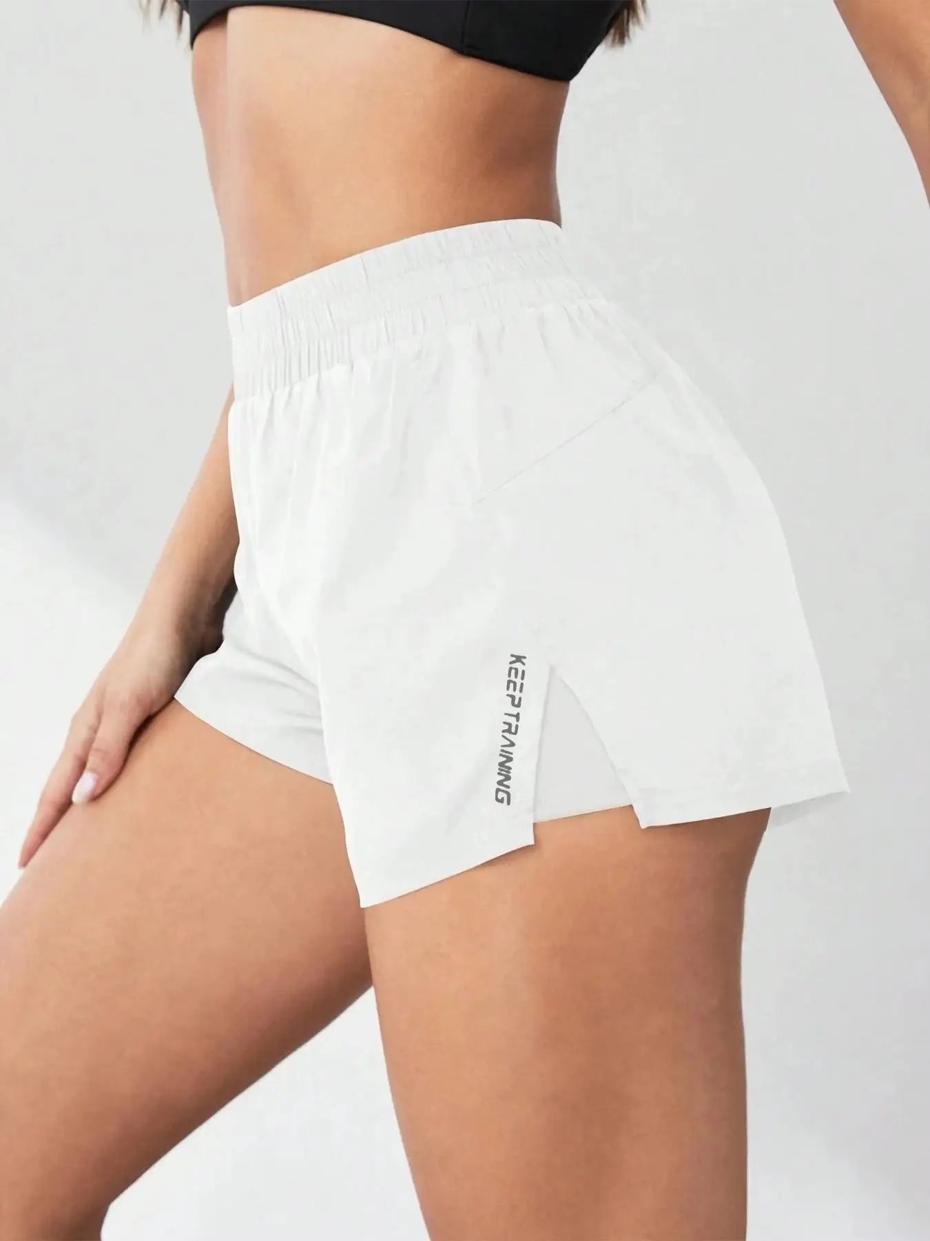 ZenActive Faux Two Piece Anti-Exposure Yoga Shorts Women Ultra Slim Fit for Running Yoga Tennis