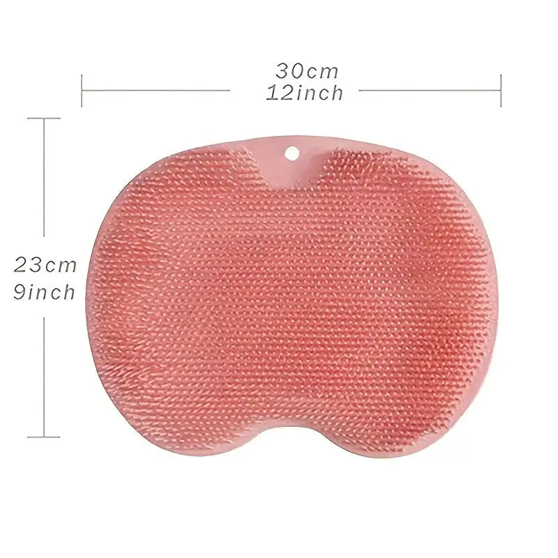 Exfoliating Foot Brush And Back Scrubber With Anti Slip Suction Cup