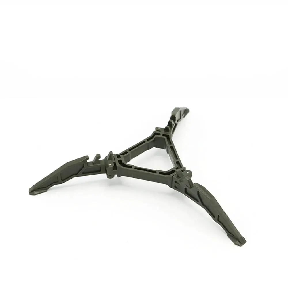 Gas tank bracket foldable stabilizer tripod, black plastic anti-dumping design for outdoor camping