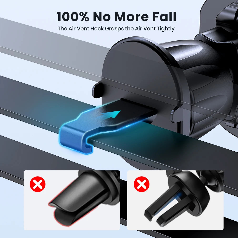 Topk Magnetic Car Phone Mount 360 Rotation Air Vent Holder N52 Magnets