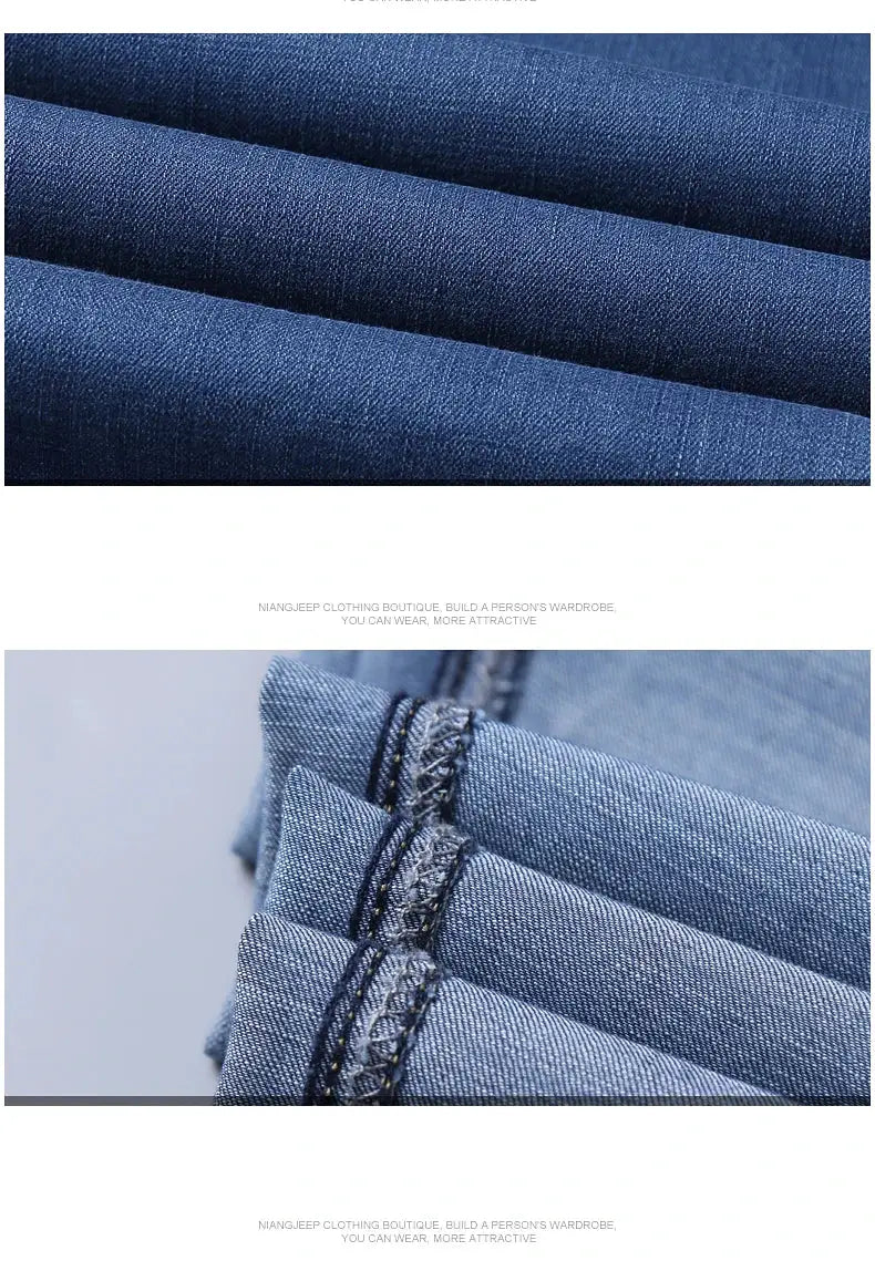Men's denim jeans by Simples Market, blue cotton-stretch fabric.