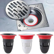 Floor drain bullet anti-odor core deodorization device 3-pack by Simples Market with red gasket black/white variants.