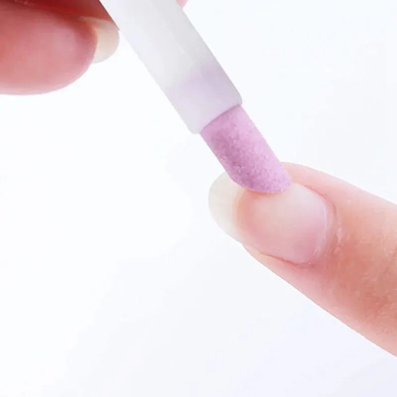 Quartz Grinding Pen Nail Art Set Cuticle Scissors Dead Skin Remover UV Gel Polish Removal Manicure Files Tools