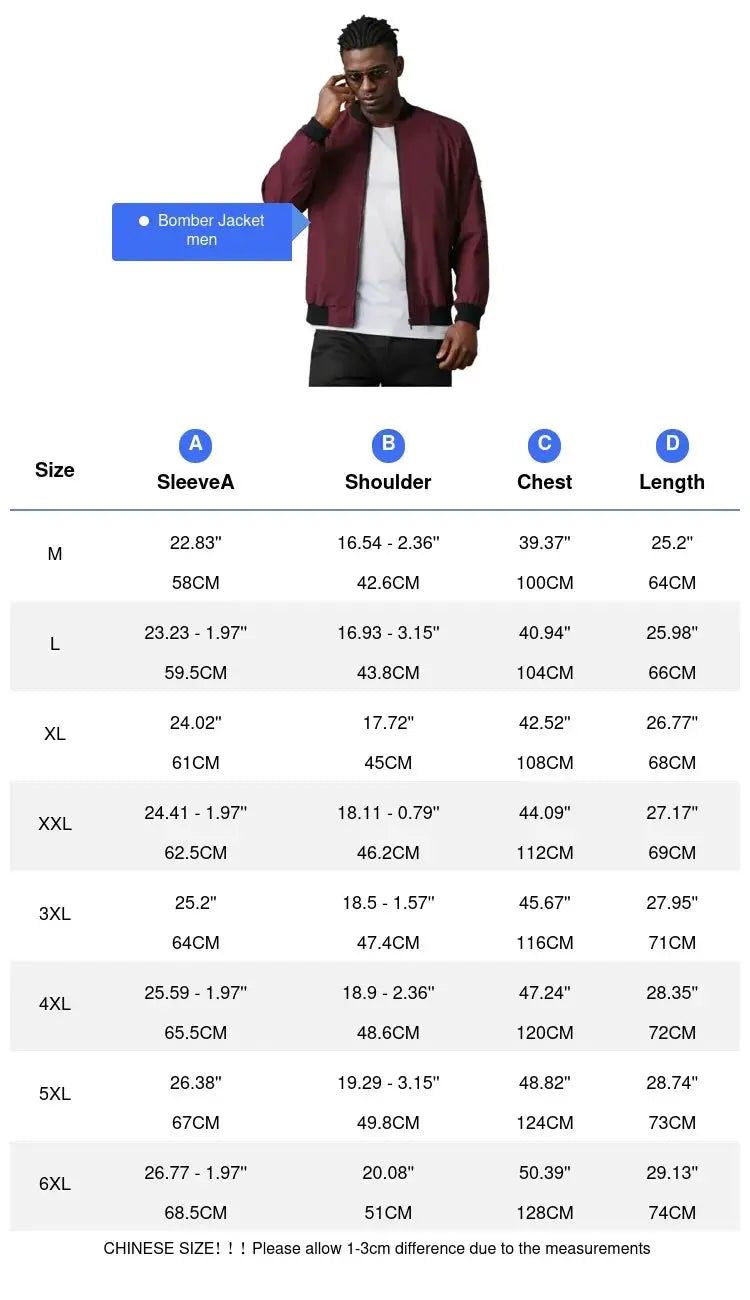 Men's windbreaker bomber jacket by Simples Market in burgundy with zip front and pockets