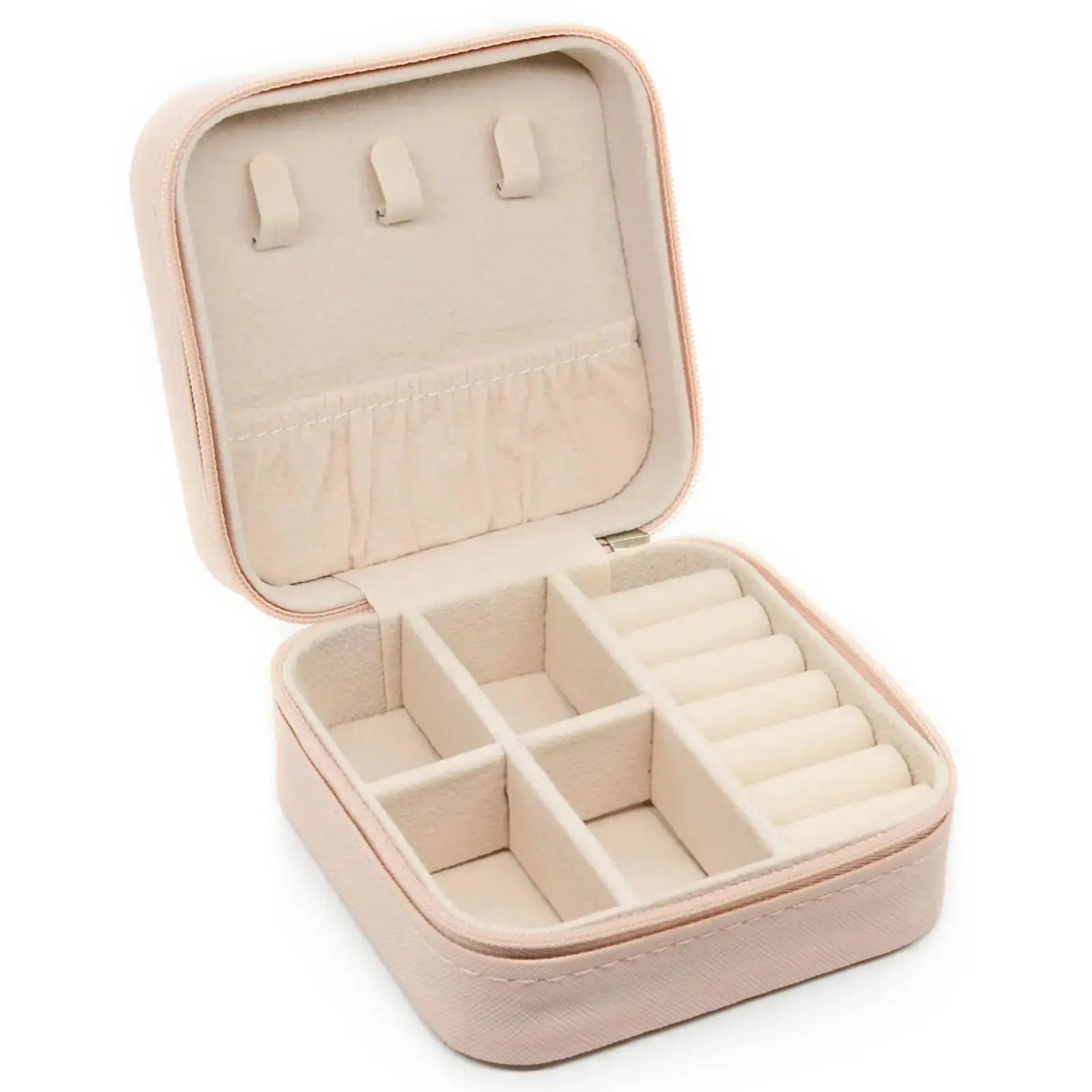 Mini Jewelry Storage Box Portable Home And Travel Display Case For Earrings Necklaces And Rings PU Leather Organizer