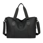 Travel duffel bag by Simples Market, black Oxford cloth waterproof, large capacity with detachable shoulder strap