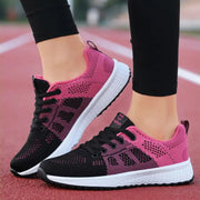 NovaStride Women Platform Running Shoes With Breathable Mesh Upper For Comfort And Stability