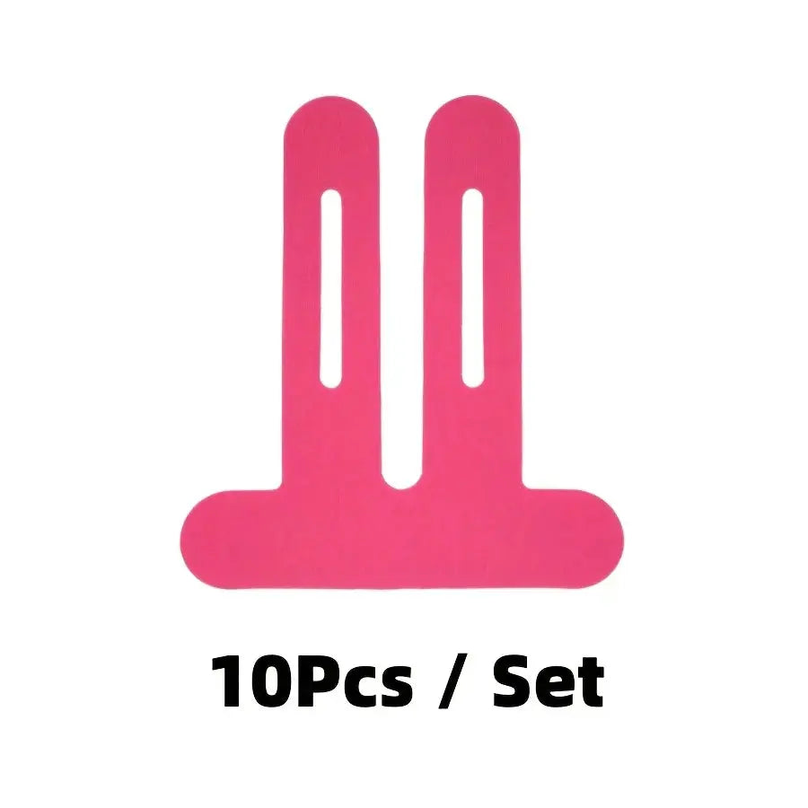 Kinesiology knee tape, pink elastic breathable athletic tape by Simples Market, 10 pieces per set