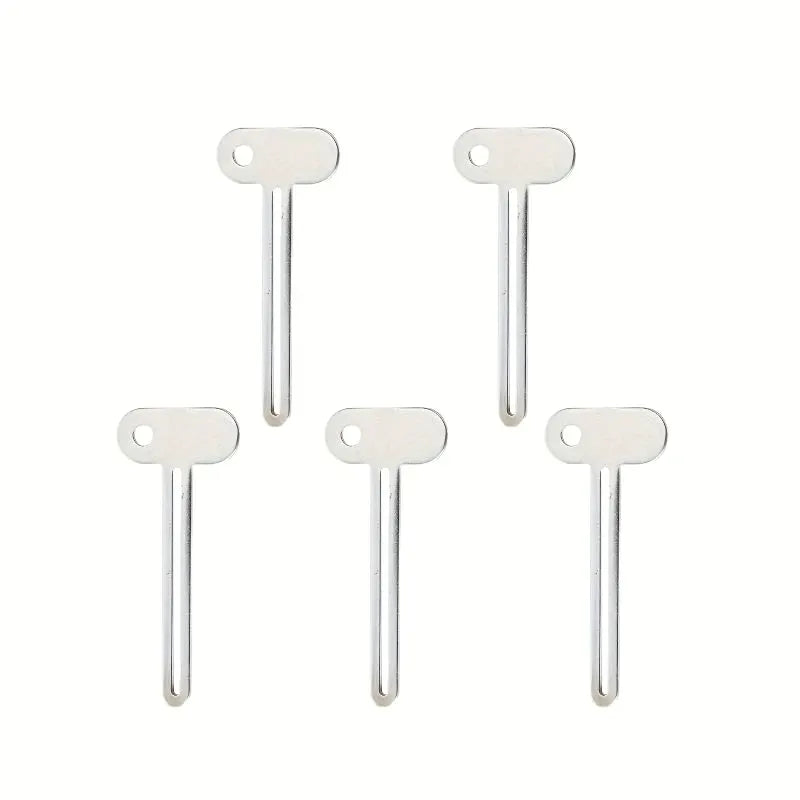 Stainless steel toothpaste squeezer tools, set of five.