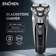 Enchen Blackstone Rotary Shaver For Men With 3D Floating Blade System Washable USB Type C Rechargeable