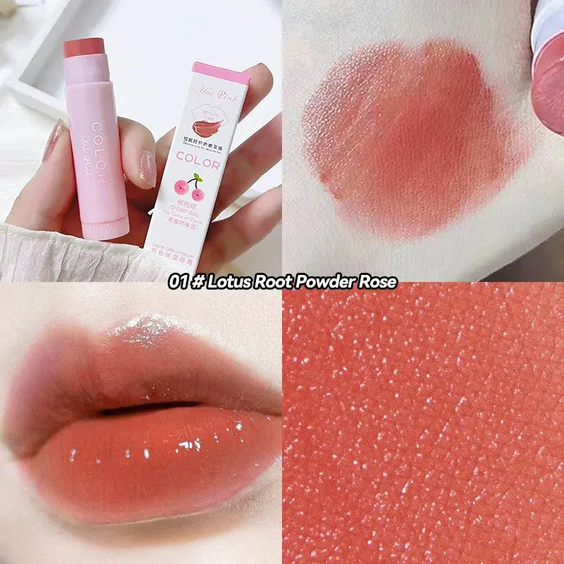 Haipink Three Piece Tinted Moisturizing Lip Balm Set Hydrating Diminish Lip Lines Prevent Chapping