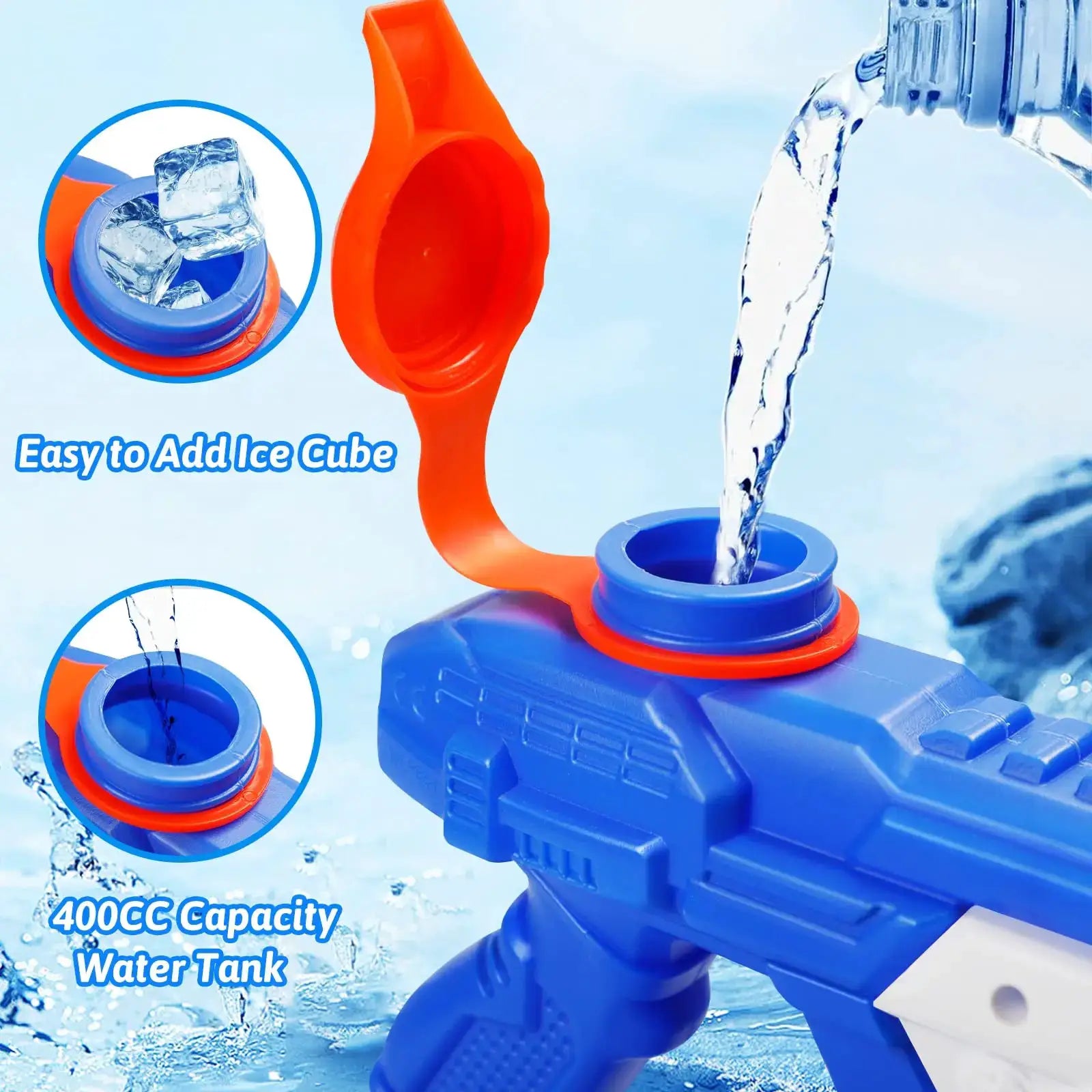 600cc High Capacity Water Gun For Kids And Adults Long Range Water Blaster Super Soaker For Pool Beach Summer Fun