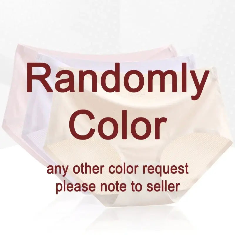 3-pack women's cotton briefs in pastel colors, low-rise seamless breathable underwear