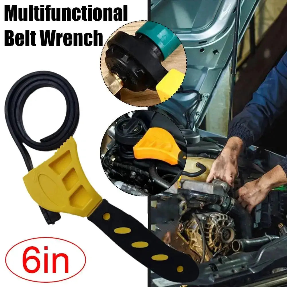 6 Inch Multi Function Belt Wrench Plastic Adjustable Bottle Opener For Auto Repair And Hardware Tool