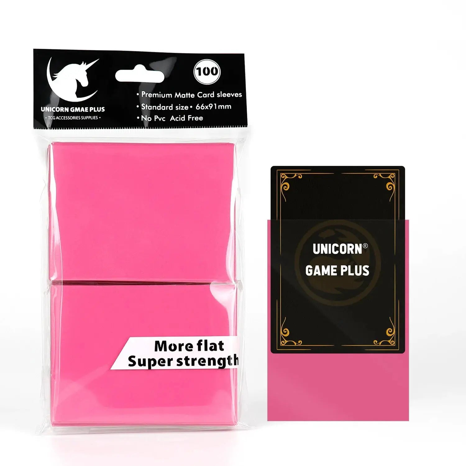 100 Pcs Matte 66x91mm Standard Size Card Sleeves For TCG Trading Cards Board Games Tarot Shield