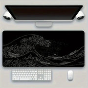 Large Desk Mouse Pad For Gaming With Stitched Edges And Non Slip Rubber Base Extended Size