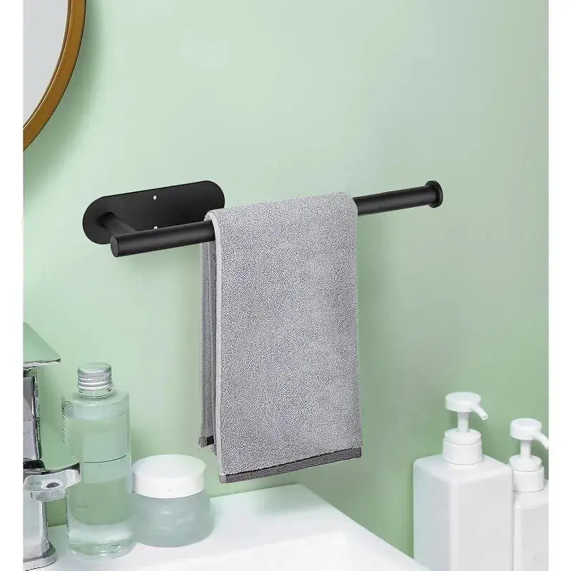 Kitchen Paper Towel Holder Adhesive Wall Mount Toilet Roll Dispenser Napkin Rack Cabinet Storage Bathroom Accessories
