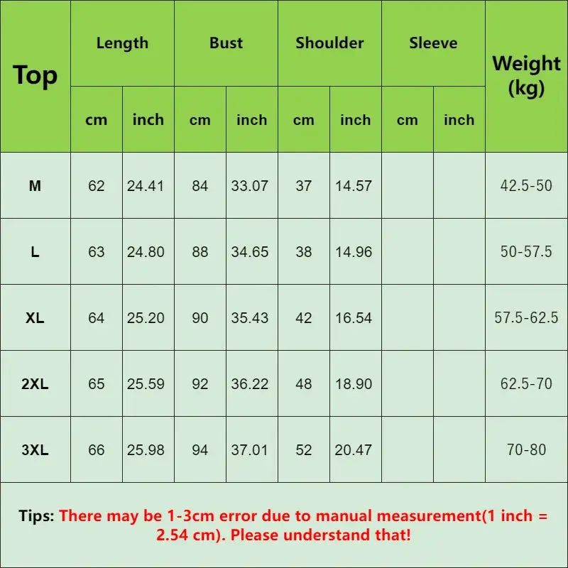 Size chart for Simples Market Retro Cheongsam Top in black jacquard; M–3XL with length, bust, shoulder, sleeve, weight.