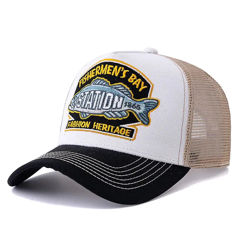 Hot Sale Unisex Fishing Cap Breathable Mesh Trucker Hat For Men Women Outdoor Snapback Cap