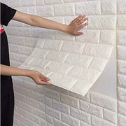70cm Self Adhesive 3D Brick Pattern Wallpaper Waterproof Wall Sticker For DIY Home Decoration