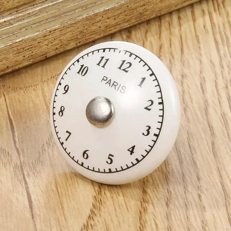 White Ceramic Door Knobs And Handles For Furniture Cabinets Cupboards With Screws Single Hole Cabinet Handles