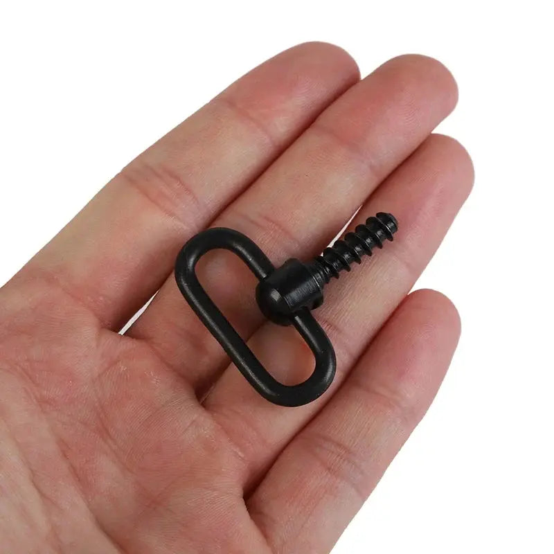 QD tactical strap buckle, black metal quick-release ring for camping and hiking gear