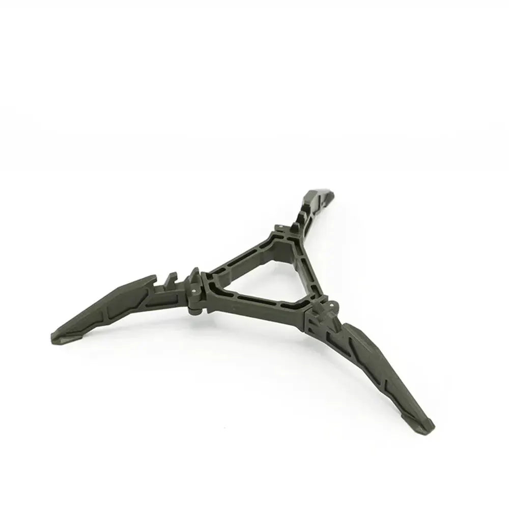 Gas can stabilizer tripod, foldable black bracket for outdoor camping fuel cans, anti-dump.