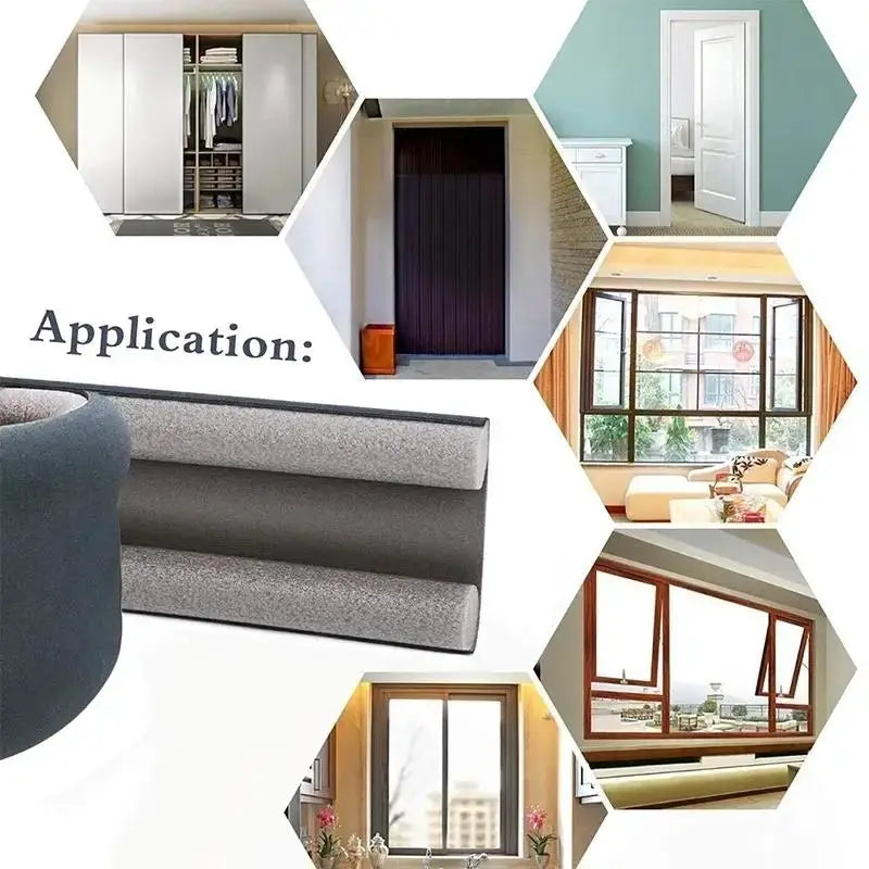 2 In 1 Flexible Under Door Bottom Draft Stopper Seal Strip Weather Strip Thicker Anti Cold Gap Blocker For Doors