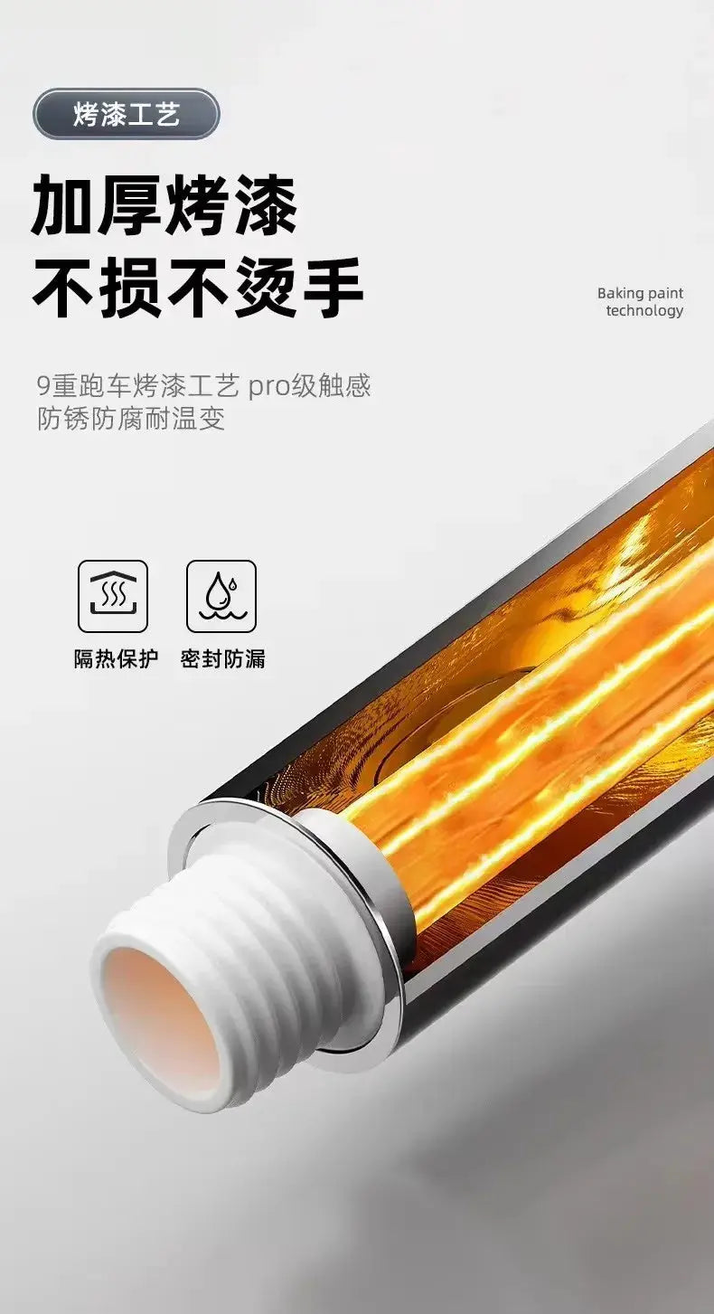 Shower head Simples Market, 15cm black panel, 4 modes, high-pressure large-flow spray
