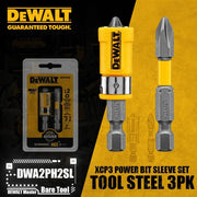 Dewalt DWA2PH2SL XCP3 Max Fit Phillips No 2 Power Bit Sleeve Set 2 Inch S2 Tool Steel 3 Pack