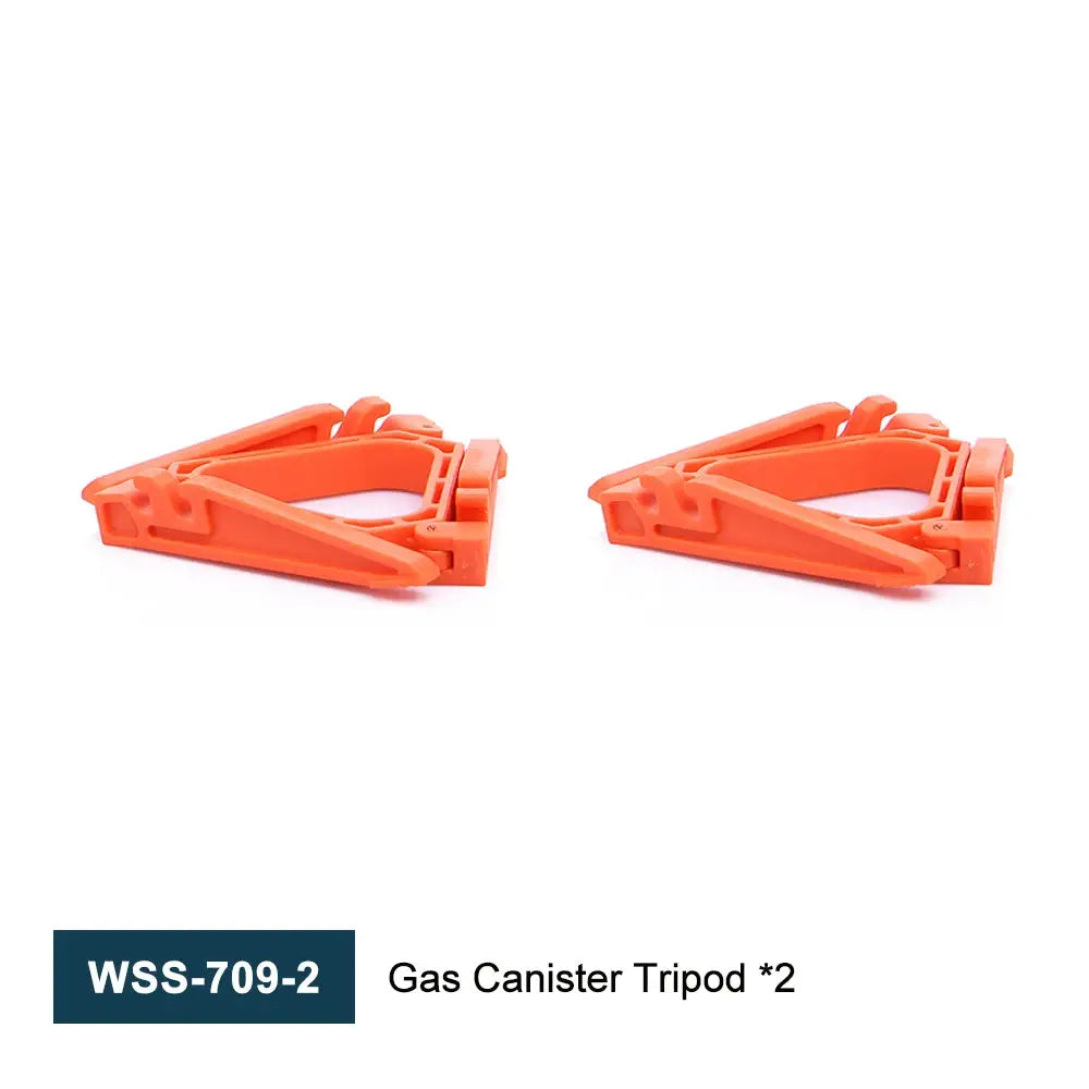 Gas canister tripods, orange plastic, two-pack (WSS-709-2)