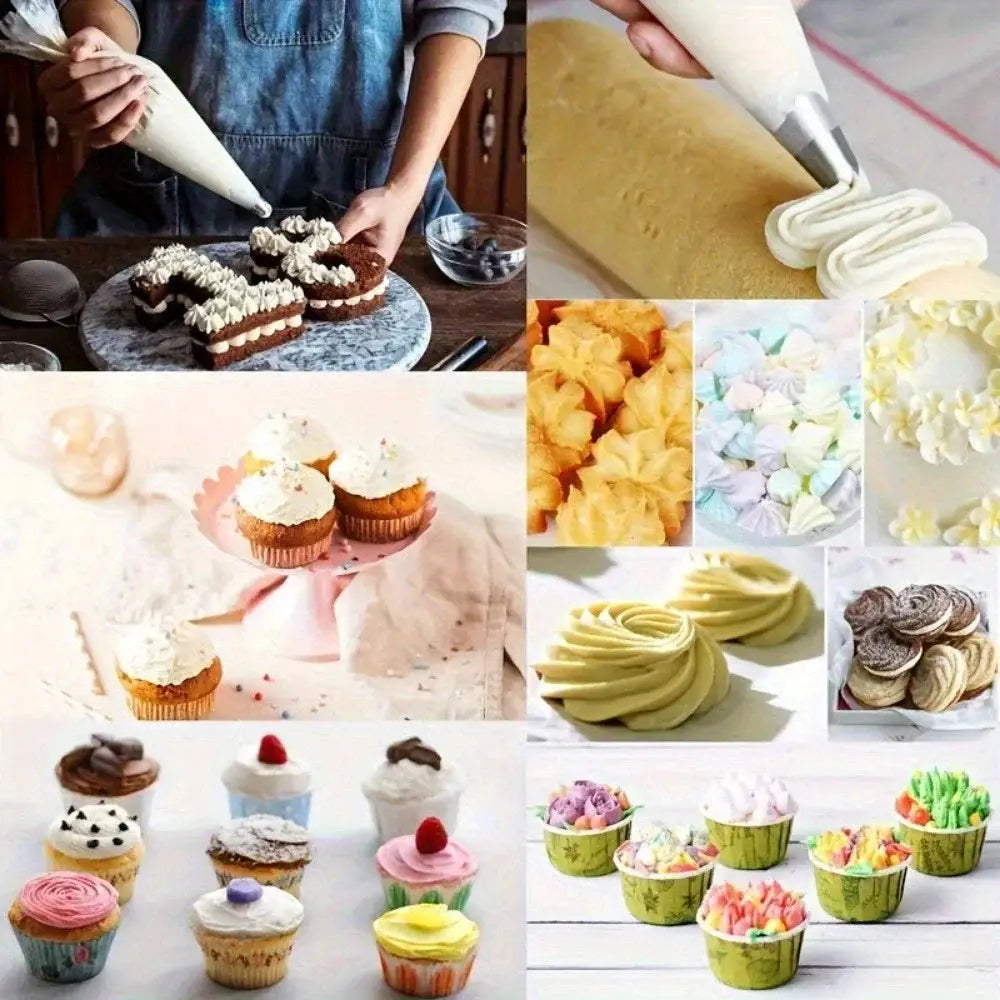 100 Disposable Pastry Bags Extra Strong Leak Proof Piping Bags For Cake Decorating Baking Icing Crafts Durable Food Safe
