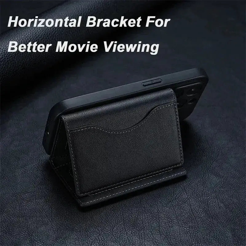 NovaGuard MagSafe Leather Wallet Case For iPhone 16 15 Pro Max 15 14 Pro Slim Card Holder With Magnetic Protection