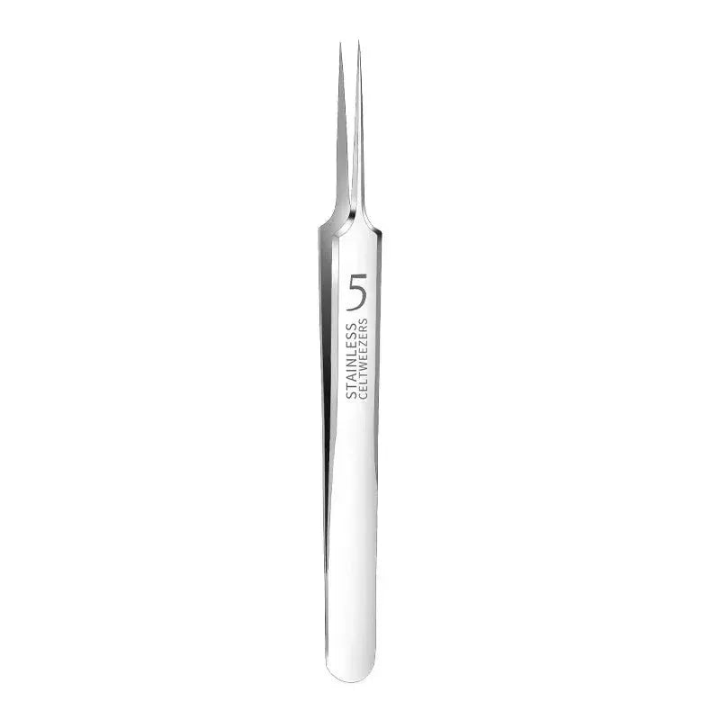 1 Pack Extra Fine No 5 Cellular Acne Blackhead Tweezers For Facial Beauty And Skin Care Tools