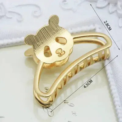 LuxeHair Geometric Metal Hair Claw Clip For Women And Girls Elegant Minimal Design For Secure Hold