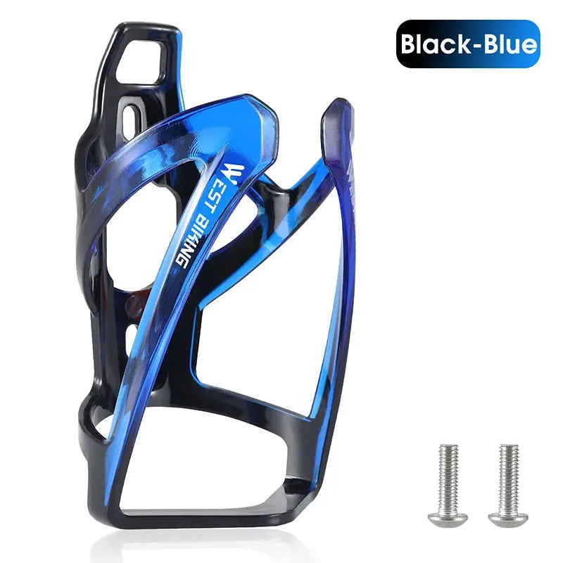 West Biking Colorful Gradient Bicycle Water Bottle Cage Ultralight for MTB and Road Bikes Durable PC Plastic Holder