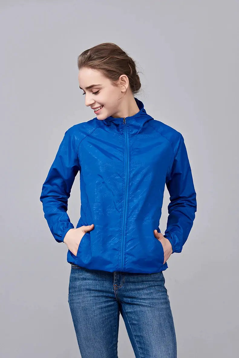 Unisex Waterproof Quick Dry Hiking Windbreaker Jacket For Trekking